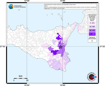 Mappa territorio comunale con almeno 3 questionari