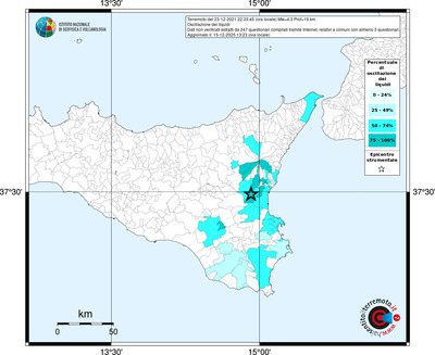 Mappa territorio comunale con almeno 3 questionari