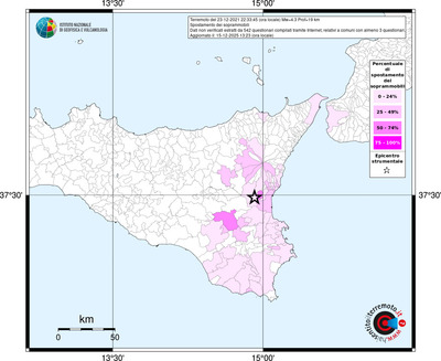 Mappa territorio comunale con almeno 3 questionari