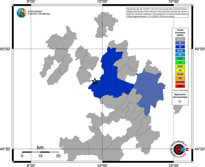 Mappa EMS - territori comuni