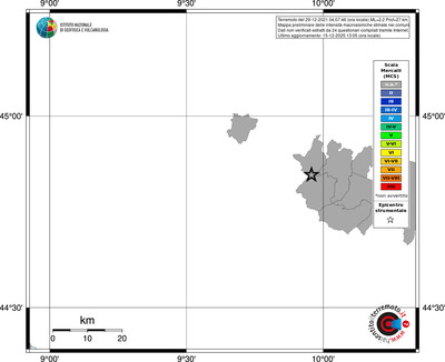 Mappa MCS - territori comuni