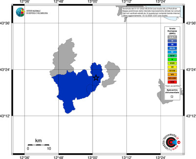 Mappa EMS - territori comuni