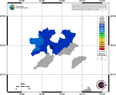 Mappa EMS - territori comuni