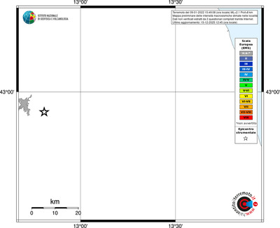 Mappa EMS - territori località