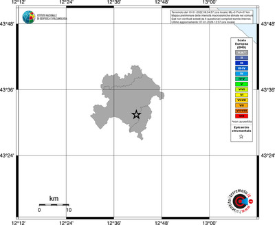 Mappa EMS - territori comuni