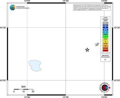 Mappa EMS - territori località