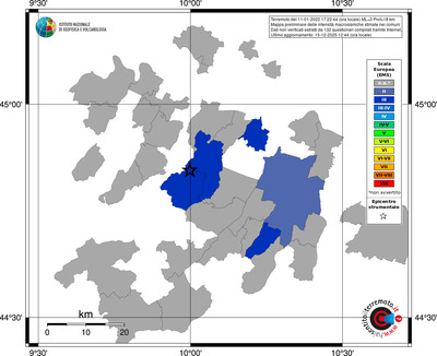Mappa EMS - territori comuni