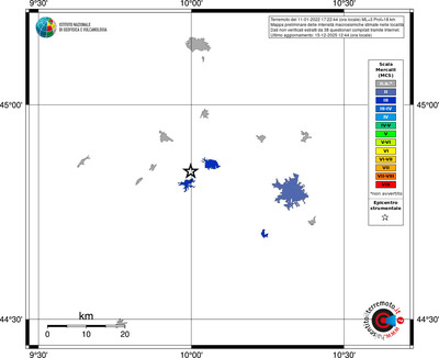 Mappa MCS - territori località