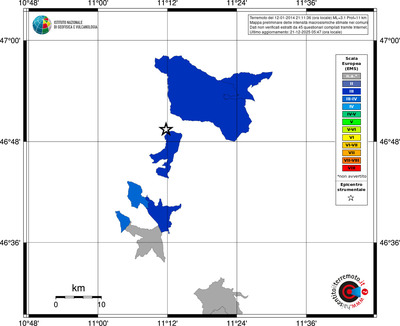 Mappa EMS - territori comuni