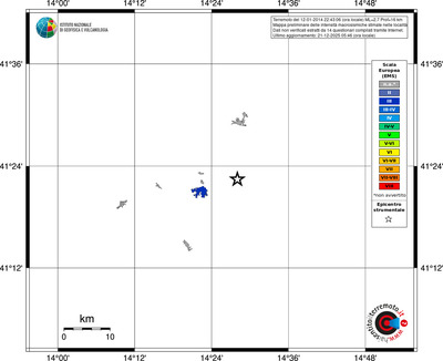 Mappa EMS - territori località