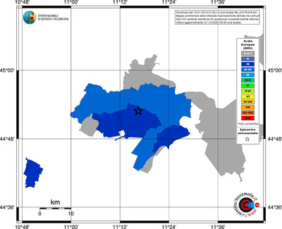 Mappa EMS - territori comuni