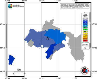 Mappa MCS - territori comuni