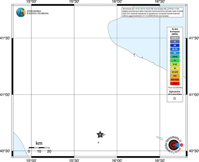 Mappa EMS - territori località