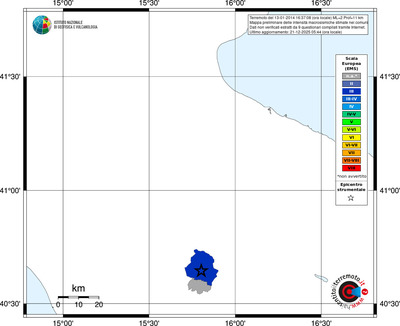 Mappa EMS - territori comuni