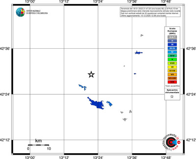Mappa EMS - territori località