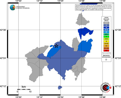 Mappa MCS - territori comuni