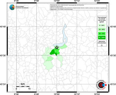 Mappa territorio comunale con almeno 3 questionari