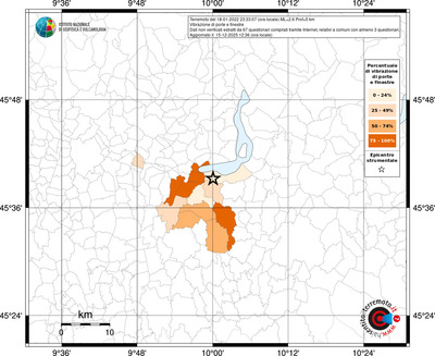 Mappa territorio comunale con almeno 3 questionari