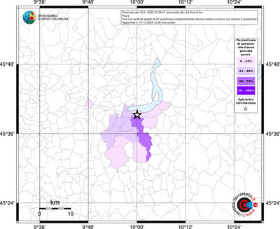 Mappa territorio comunale con almeno 3 questionari