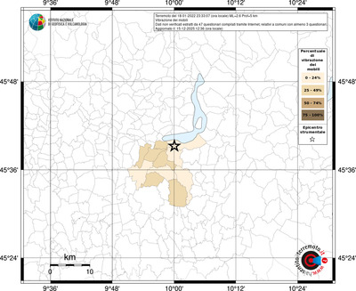 Mappa territorio comunale con almeno 3 questionari