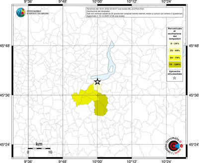 Mappa territorio comunale con almeno 3 questionari