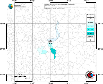Mappa territorio comunale con almeno 3 questionari