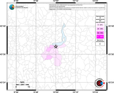 Mappa territorio comunale con almeno 3 questionari