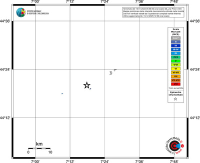 Mappa MCS - territori località