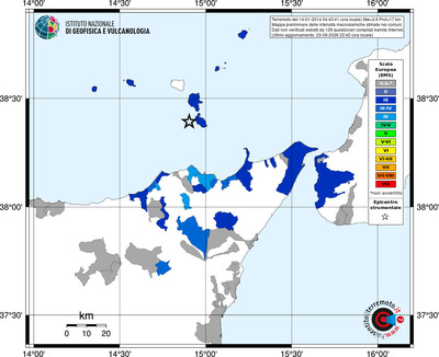 Mappa EMS - territori comuni