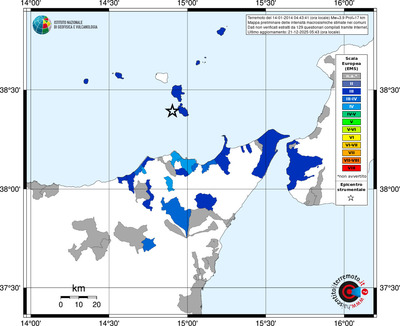 Mappa EMS - territori comuni