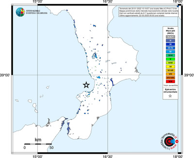 Mappa MCS - territori delle località