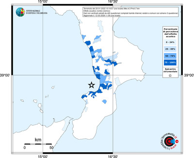 Mappa territorio comunale con almeno 3 questionari