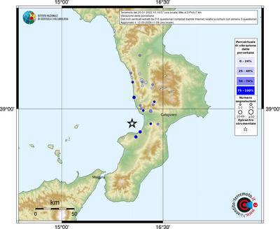 Mappa comuni con almeno 3 questionari