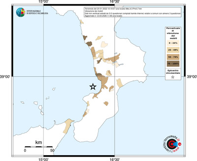 Mappa territorio comunale con almeno 3 questionari