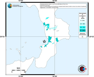 Mappa territorio comunale con almeno 3 questionari