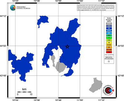 Mappa EMS - territori comuni