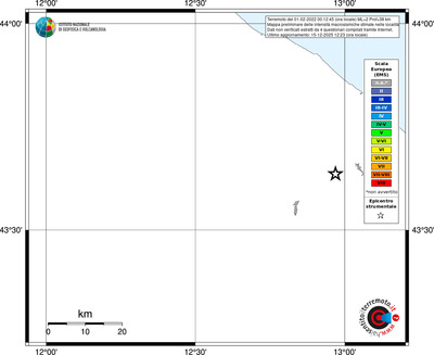 Mappa EMS - territori località