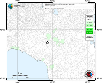 Mappa territorio comunale con almeno 3 questionari