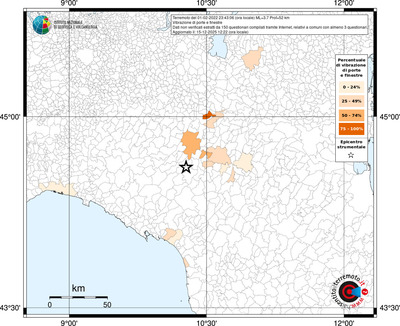 Mappa territorio comunale con almeno 3 questionari