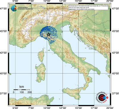 Area di invio delle email agli iscritti