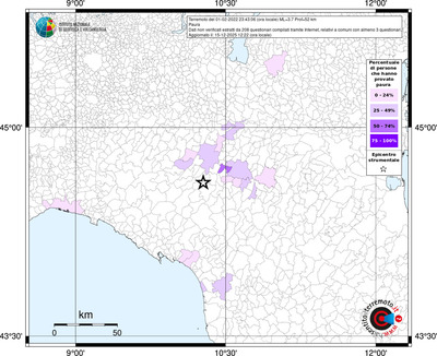 Mappa territorio comunale con almeno 3 questionari