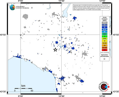 Mappa EMS - territori località