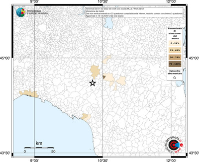 Mappa territorio comunale con almeno 3 questionari
