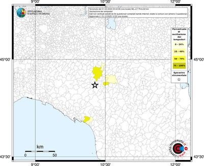 Mappa territorio comunale con almeno 3 questionari