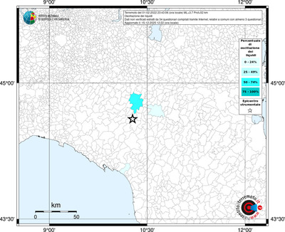 Mappa territorio comunale con almeno 3 questionari
