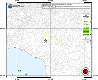 Mappa territorio comunale con almeno 3 questionari