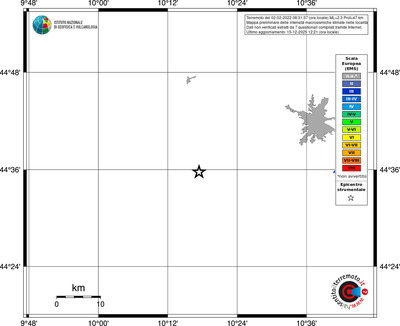 Mappa EMS - territori località