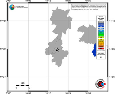 Mappa EMS - territori comuni