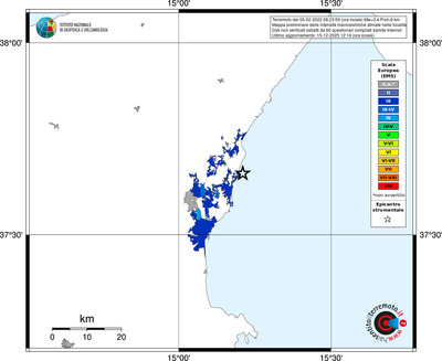 Mappa EMS - territori località