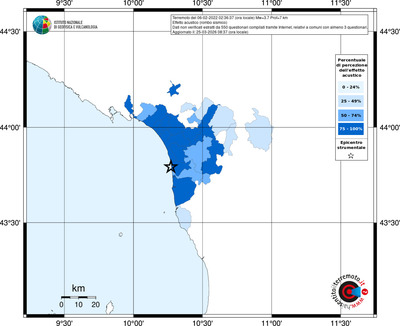 Mappa territorio comunale con almeno 3 questionari